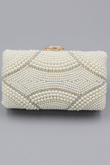 elfenben beaded perler fest clutch